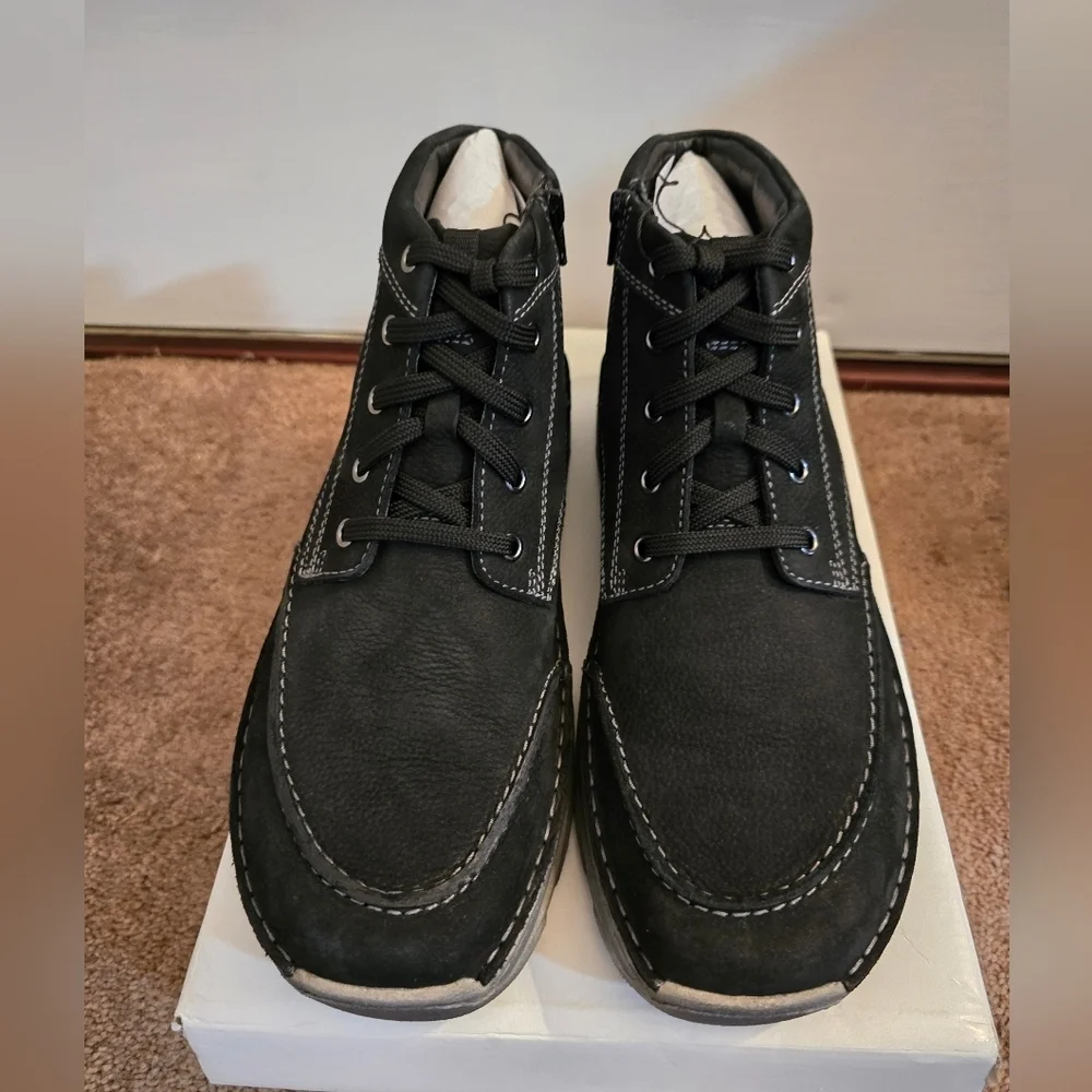 Josef Siebel Black Leather Men's Shoes EU 42 Or 8 5-9 US NWT